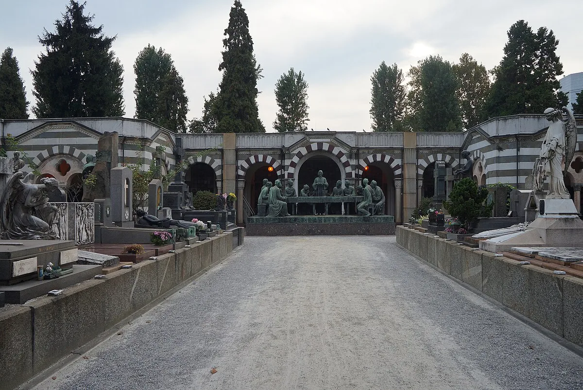 Open-air sculptures at Cimitero Monumentale, a free hidden gem in Milan, Italy — 2