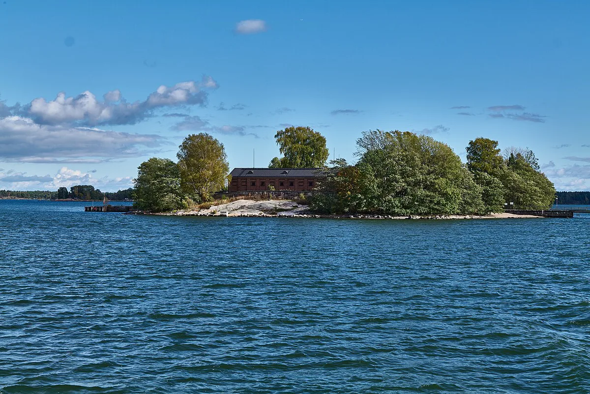 Historic fortifications and shoreline on Vallisaari island near Helsinki, Finland — 2