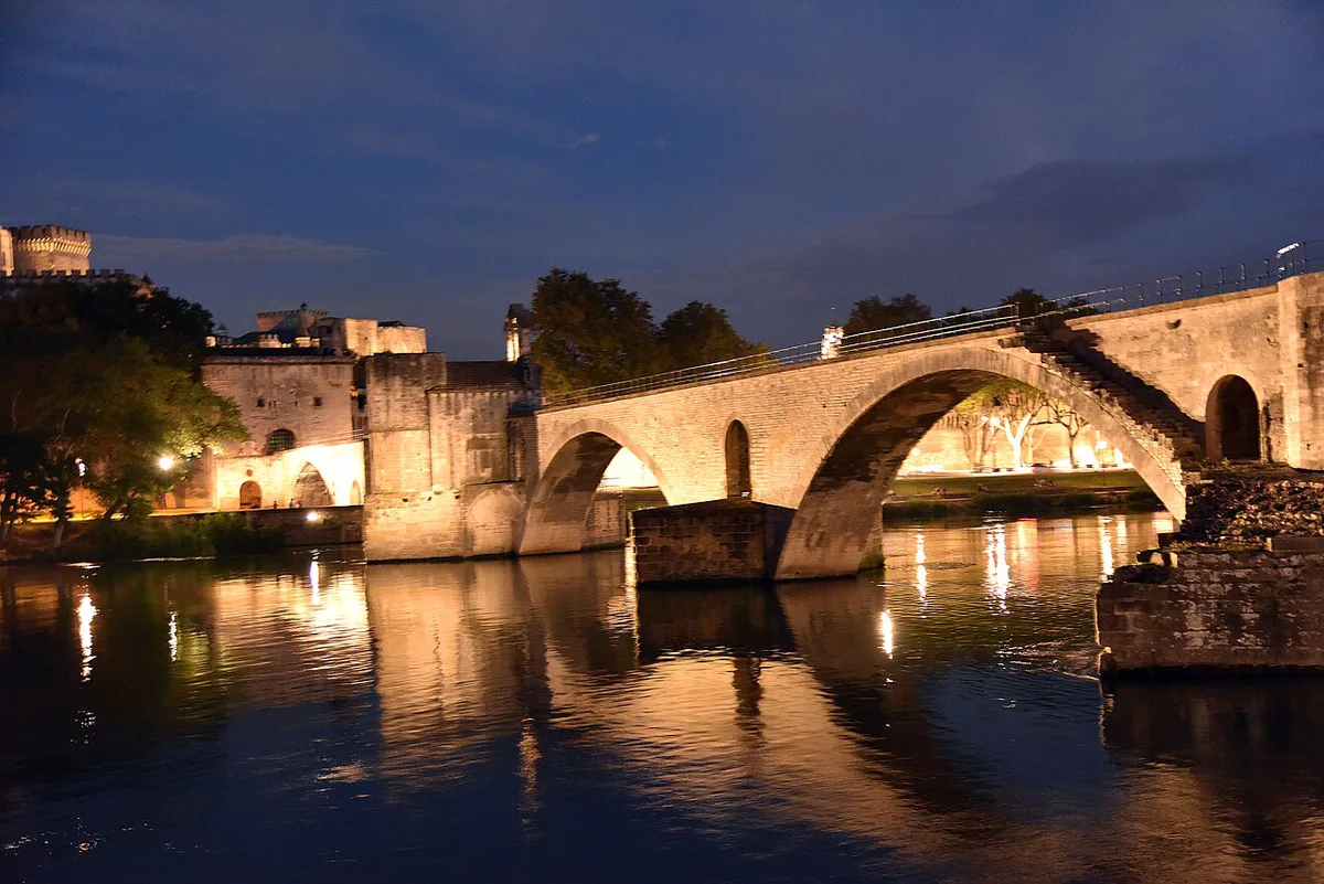 Landmarks on a one-day route through Avignon, France — 1