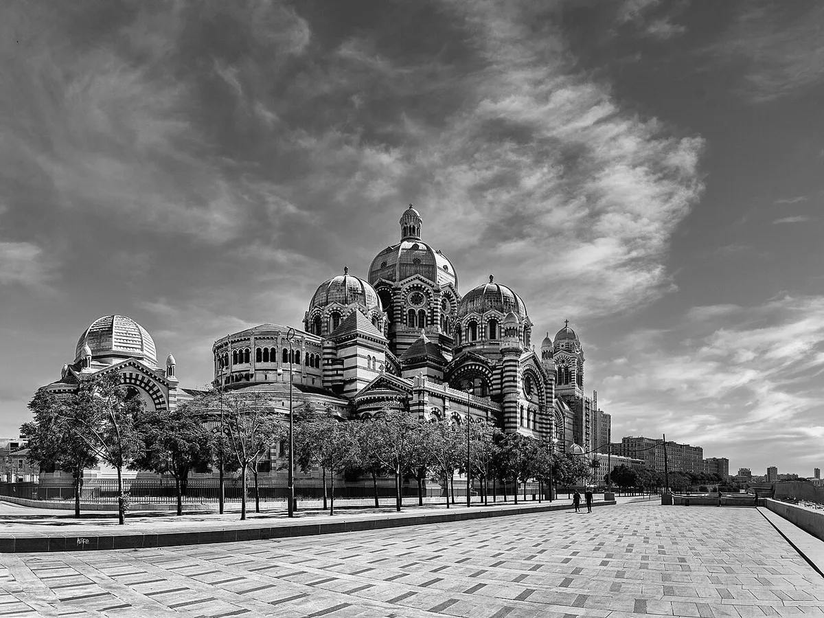 Landmarks on a one-day route through Marseille, France — 2